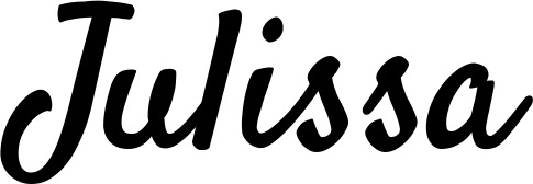 Vorschau des Bootsnamens "Julissa" als Schriftzug für "Bootsbeschriftung Klassisch 96"
