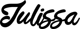 Vorschau des Bootsnamens "Julissa" als Schriftzug für "Bootsbeschriftung Klassisch 102"