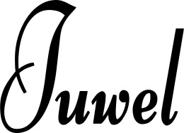 Vorschau des Bootsnamens "Juwel" als Schriftzug für "Style Klassisch 76"