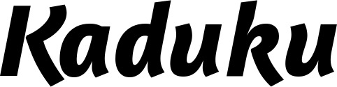 Vorschau des Bootsnamens "Kaduku" als Schriftzug für "Style Kursiv 01"