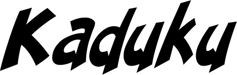 Vorschau des Bootsnamens "Kaduku" als Schriftzug für "Bootsbeschriftung Klassisch 31"