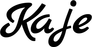 Vorschau des Bootsnamens "Kaje" als Schriftzug für "Bootsbeschriftung Klassisch 77"