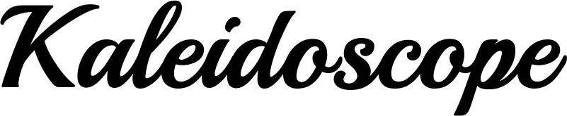 Vorschau des Bootsnamens "Kaleidoscope" als Schriftzug für "Bootsbeschriftung Klassisch 86"