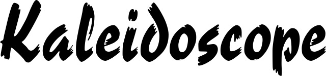 Vorschau des Bootsnamens "Kaleidoscope" als Schriftzug für "Style Neu 10"