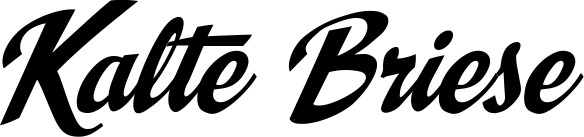 Vorschau des Bootsnamens "Kalte Briese" als Schriftzug für "Bootsbeschriftung Klassisch 29"