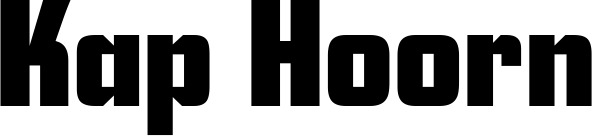Vorschau des Bootsnamens "Kap Hoorn" als Schriftzug für "Bootsbeschriftung Neu 11"