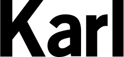 Vorschau des Bootsnamens "Karl" als Schriftzug für "Bootsbeschriftung Neu 09"