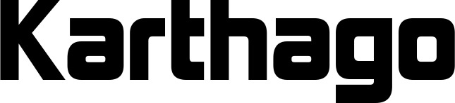 Vorschau des Bootsnamens "Karthago" als Schriftzug für "Bootsbeschriftung Neu 25"