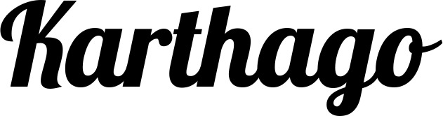 Vorschau des Bootsnamens "Karthago" als Schriftzug für "Bootsbeschriftung Neu 60"