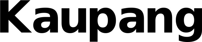 Vorschau des Bootsnamens "Kaupang" als Schriftzug für "Bootsbeschriftung Fett 04"