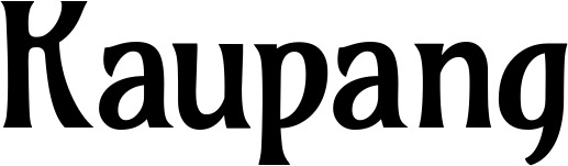 Vorschau des Bootsnamens "Kaupang" als Schriftzug für "Bootsbeschriftung Klassisch 36"