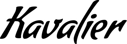 Vorschau des Bootsnamens "Kavalier" als Schriftzug für "Style Klassisch 57"