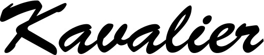 Vorschau des Bootsnamens "Kavalier" als Schriftzug für "Bootsbeschriftung Klassisch 03"