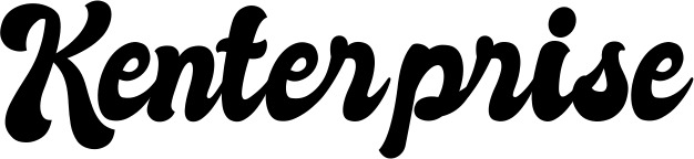 Vorschau des Bootsnamens "Kenterprise" als Schriftzug für "Bootsbeschriftung Klassisch 41"