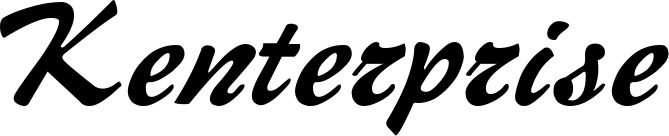 Vorschau des Bootsnamens "Kenterprise" als Schriftzug für "Bootsbeschriftung Klassisch 12"