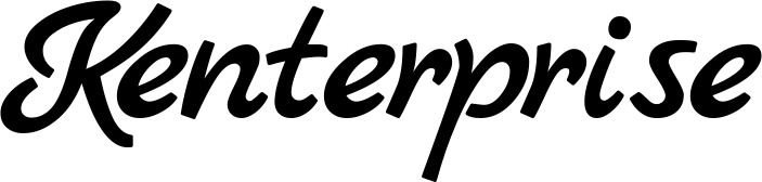 Vorschau des Bootsnamens "Kenterprise" als Schriftzug für "Bootsbeschriftung Klassisch 77"