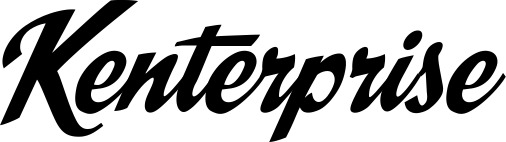 Vorschau des Bootsnamens "Kenterprise" als Schriftzug für "Bootsbeschriftung Klassisch 29"