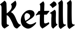 Vorschau des Bootsnamens "Ketill" als Schriftzug für "Bootsbeschriftung Klassisch 06"