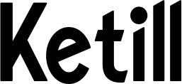 Vorschau des Bootsnamens "Ketill" als Schriftzug für "Bootsbeschriftung Neu 65"