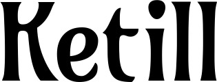 Vorschau des Bootsnamens "Ketill" als Schriftzug für "Bootsbeschriftung Klassisch 36"