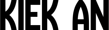 Vorschau des Bootsnamens "Kiek an" als Schriftzug für "Bootsbeschriftung Neu 58"