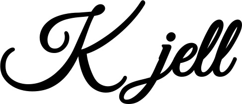 Vorschau des Bootsnamens "Kjell" als Schriftzug für "Bootsbeschriftung Klassisch 68"