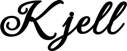 Vorschau des Bootsnamens "Kjell" als Schriftzug für "Style Klassisch 69"