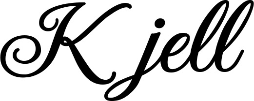 Vorschau des Bootsnamens "Kjell" als Schriftzug für "Bootsbeschriftung Klassisch 70"