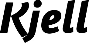 Vorschau des Bootsnamens "Kjell" als Schriftzug für "Bootsbeschriftung Kursiv 01"