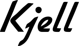 Vorschau des Bootsnamens "Kjell" als Schriftzug für "Bootsbeschriftung Klassisch 66"