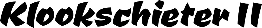 Vorschau des Bootsnamens "Klookschieter II" als Schriftzug für "Bootsbeschriftung Neu 39"