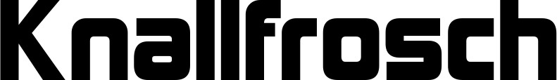 Vorschau des Bootsnamens "Knallfrosch" als Schriftzug für "Bootsbeschriftung Neu 25"