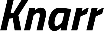 Vorschau des Bootsnamens "Knarr" als Schriftzug für "Bootsbeschriftung Kursiv 14"