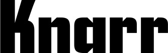 Vorschau des Bootsnamens "Knarr" als Schriftzug für "Bootsbeschriftung Neu 11"