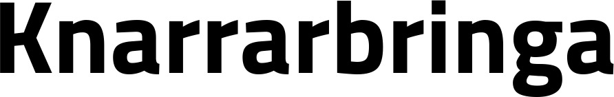 Vorschau des Bootsnamens "Knarrarbringa" als Schriftzug für "Bootsbeschriftung Fett 38"