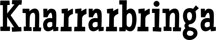 Vorschau des Bootsnamens "Knarrarbringa" als Schriftzug für "Bootsbeschriftung Neu 54"