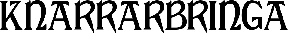 Vorschau des Bootsnamens "Knarrarbringa" als Schriftzug für "Bootsbeschriftung Neu 02"