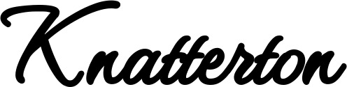 Bootsname 'Knatterton' angezeigt als 'Bootsbeschriftung Klassisch 111'