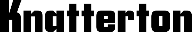 Vorschau des Bootsnamens "Knatterton" als Schriftzug für "Bootsbeschriftung Neu 11"