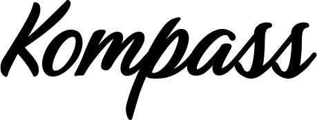 Vorschau des Bootsnamens "Kompass" als Schriftzug für "Style Klassisch 48"