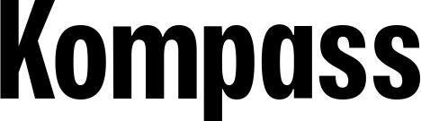 Vorschau des Bootsnamens "Kompass" als Schriftzug für "Bootsbeschriftung Fett 25"