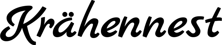 Vorschau des Bootsnamens "Krähennest" als Schriftzug für "Bootsbeschriftung Klassisch 77"