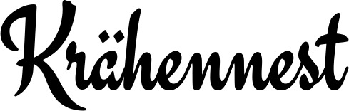 Vorschau des Bootsnamens "Krähennest" als Schriftzug für "Bootsbeschriftung Klassisch 63"