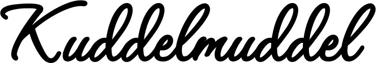 Vorschau des Bootsnamens "Kuddelmuddel" als Schriftzug für "Bootsbeschriftung Klassisch 111"