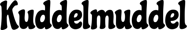 Vorschau des Bootsnamens "Kuddelmuddel" als Schriftzug für "Bootsbeschriftung Neu 41"