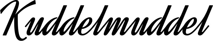 Vorschau des Bootsnamens "Kuddelmuddel" als Schriftzug für "Bootsbeschriftung Klassisch 44"