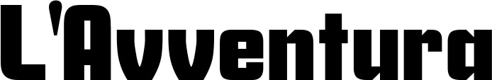 Vorschau des Bootsnamens "L'Avventura" als Schriftzug für "Bootsbeschriftung Neu 11"