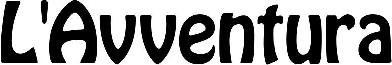 Vorschau des Bootsnamens "L'Avventura" als Schriftzug für "Bootsbeschriftung Fett 01"