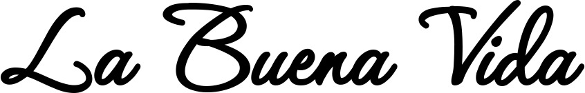 Vorschau des Bootsnamens "La Buena Vida" als Schriftzug für "Bootsbeschriftung Klassisch 111"
