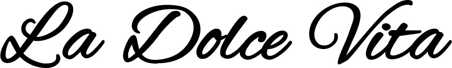 Vorschau des Bootsnamens "La Dolce Vita" als Schriftzug für "Bootsbeschriftung Klassisch 35"